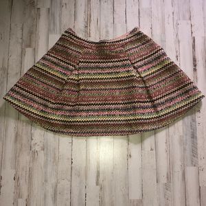 Honey Punch Multicolored Mini Skirt.